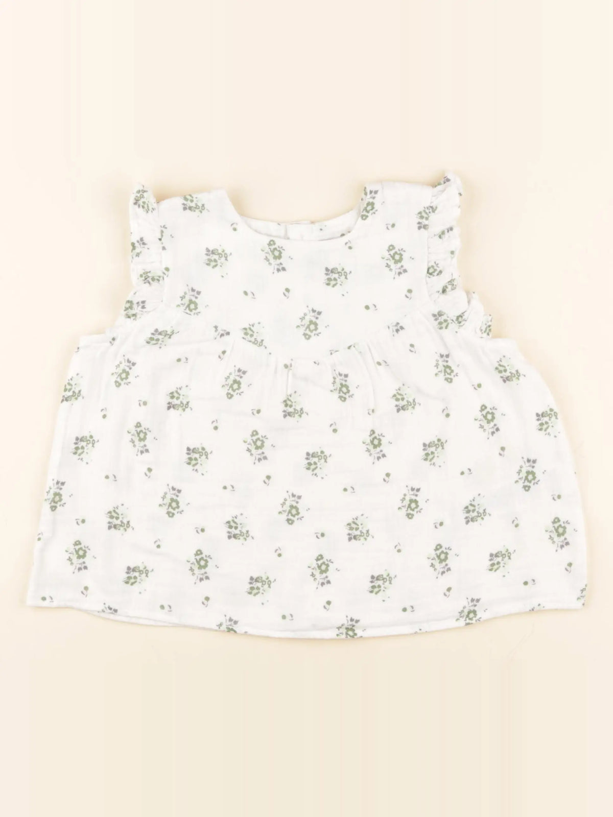 Petit Bateau - blouse blanc - 36 mois