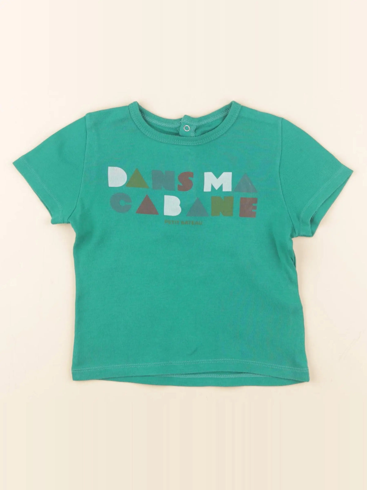 Petit Bateau - tee-shirt vert - 24 mois
