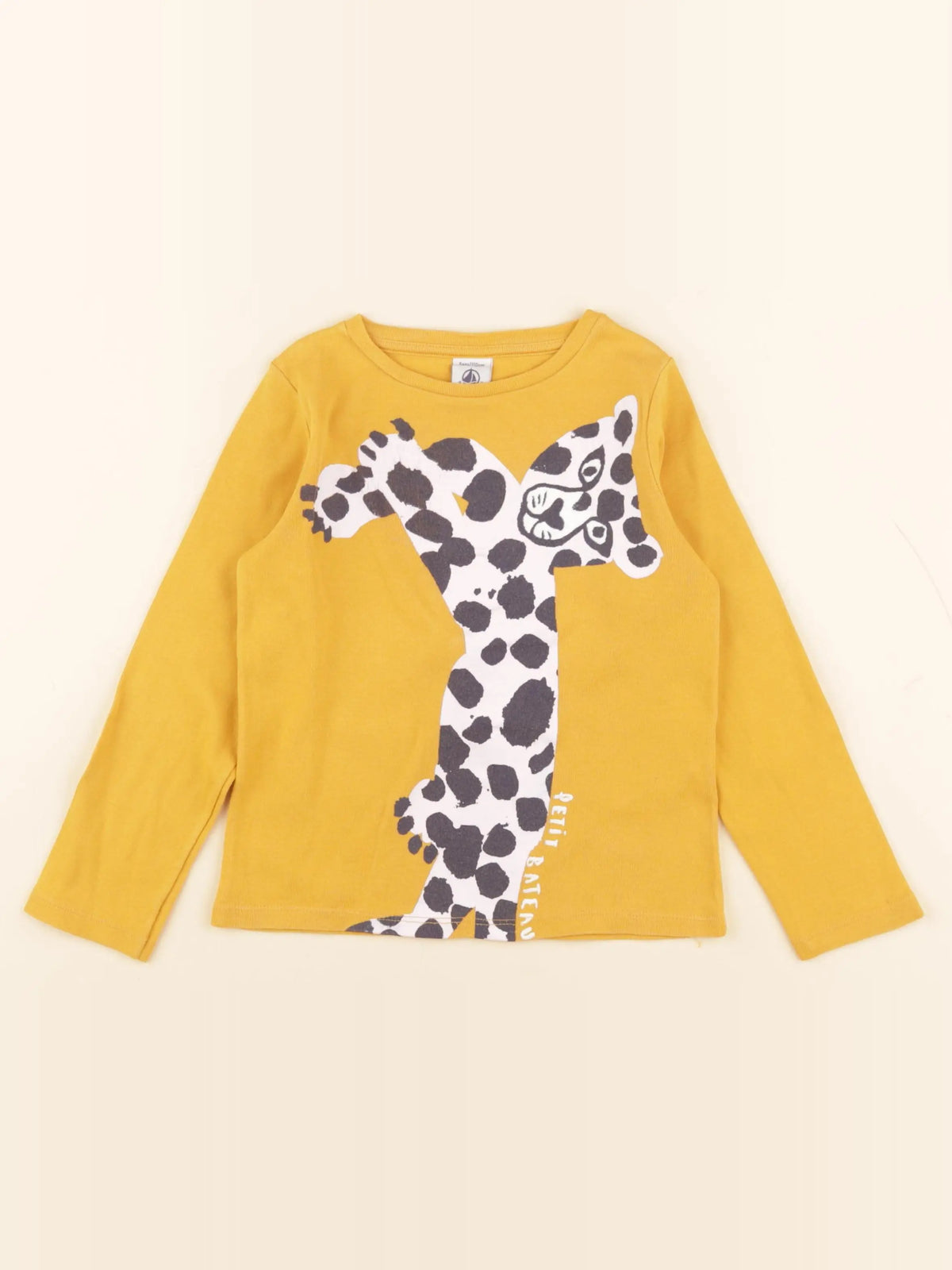 Petit Bateau - tee-shirt jaune - 5 ans