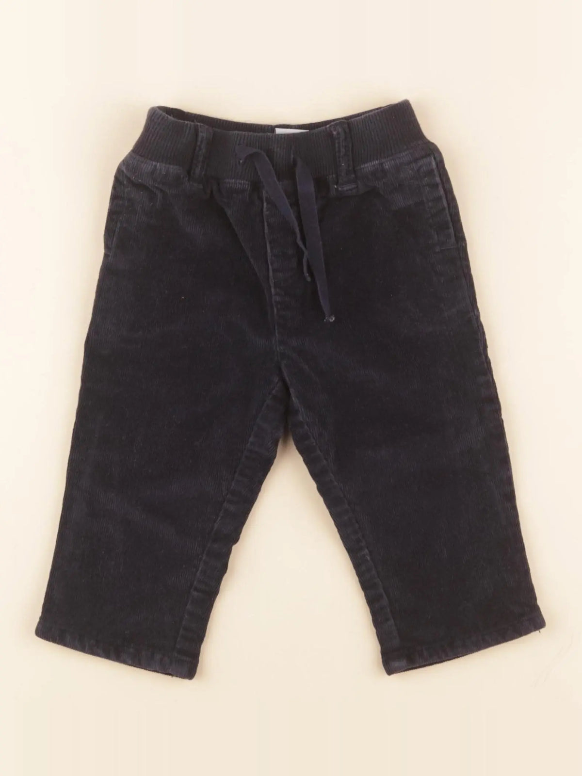 Petit Bateau - pantalon bleu - 3 mois