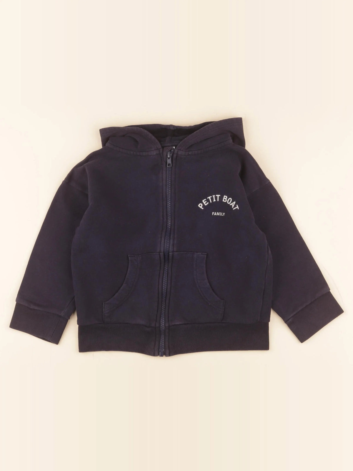 Petit Bateau - sweat bleu - 5 ans