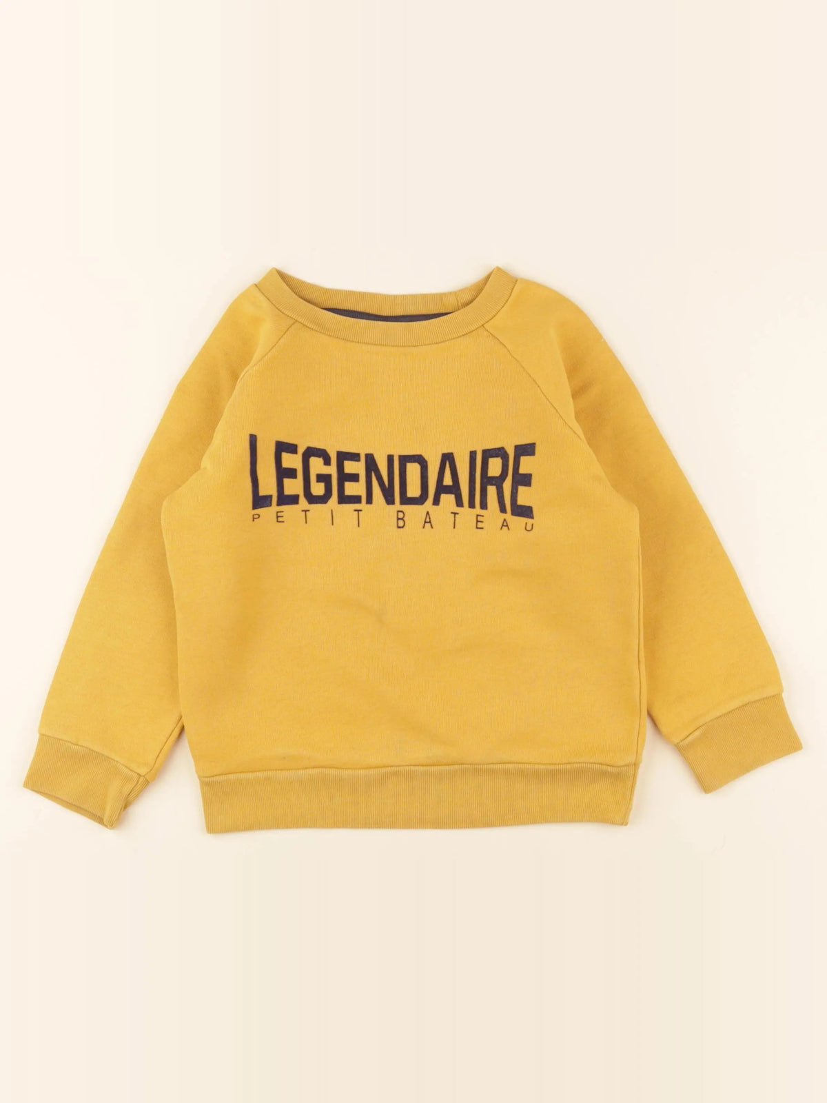 Petit Bateau - sweat jaune - 4 ans