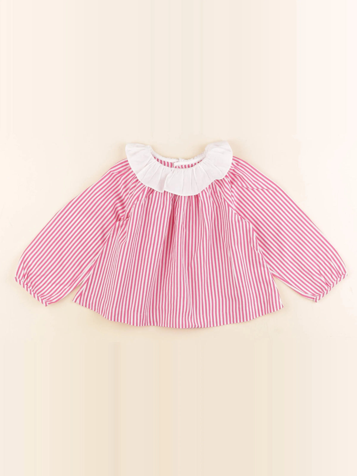 Jacadi - blouse blanc, rouge - 2 ans