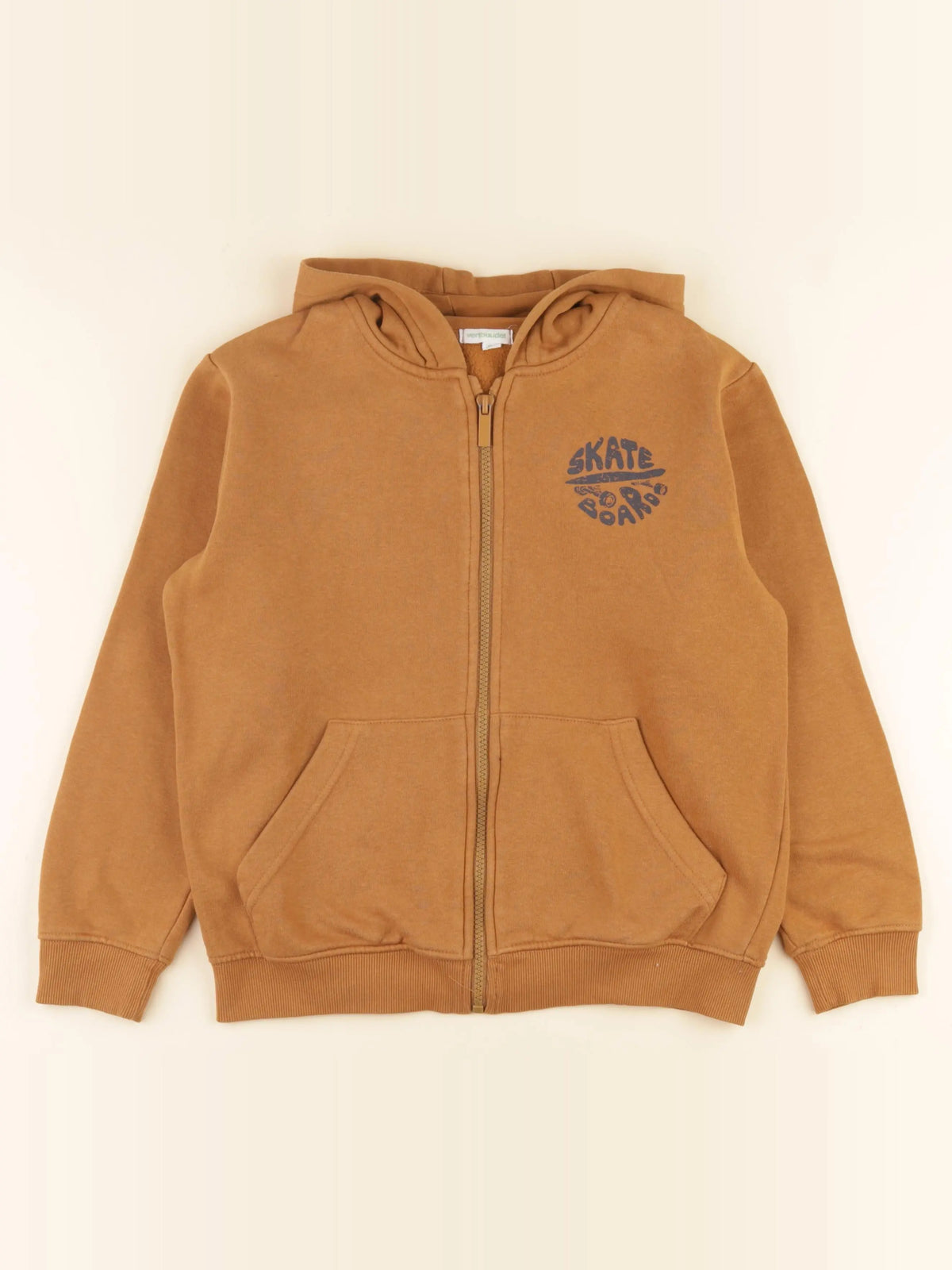 Vertbaudet - sweat marron - 10 ans