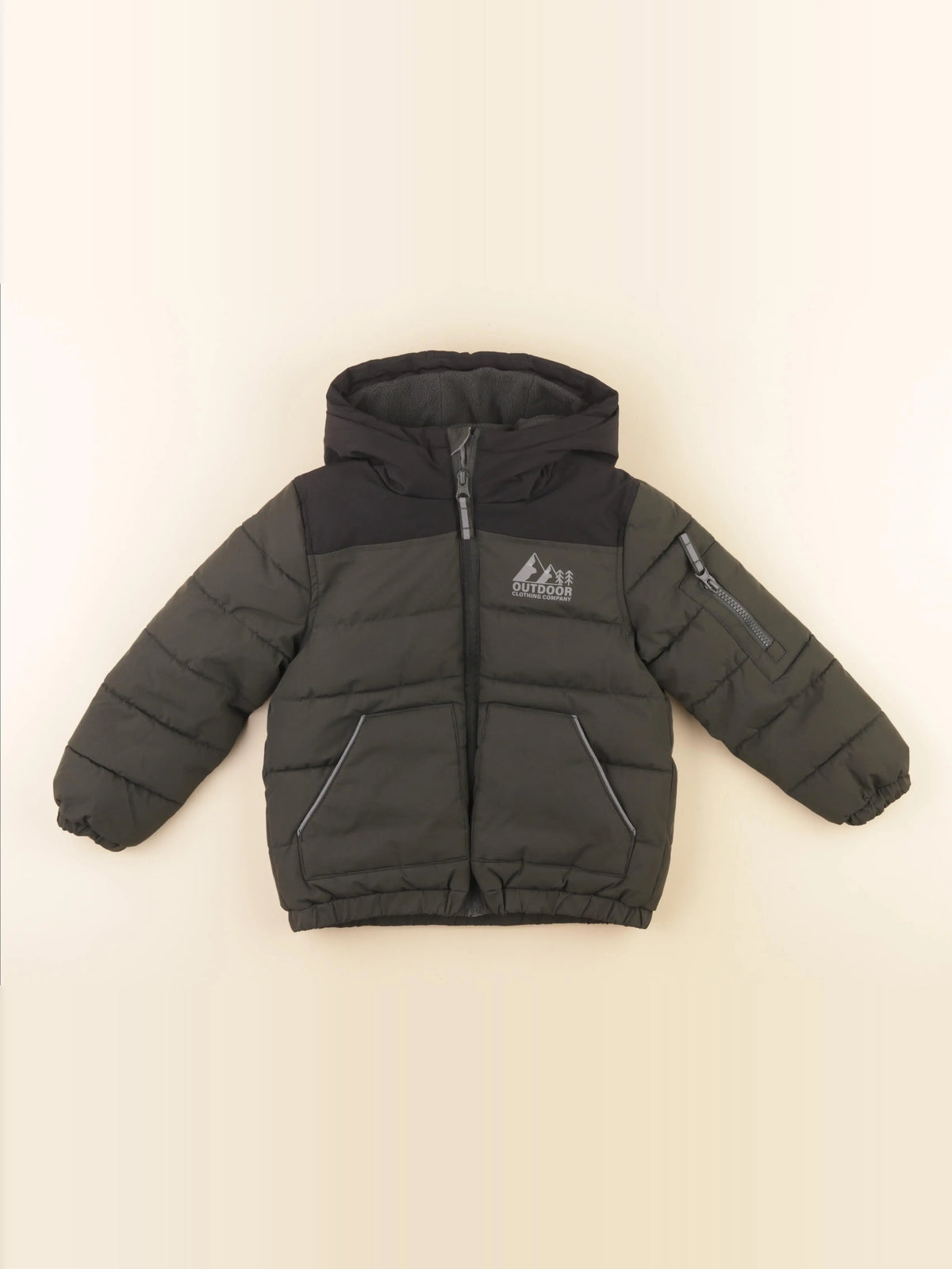 Vertbaudet - doudoune vert - 4 ans