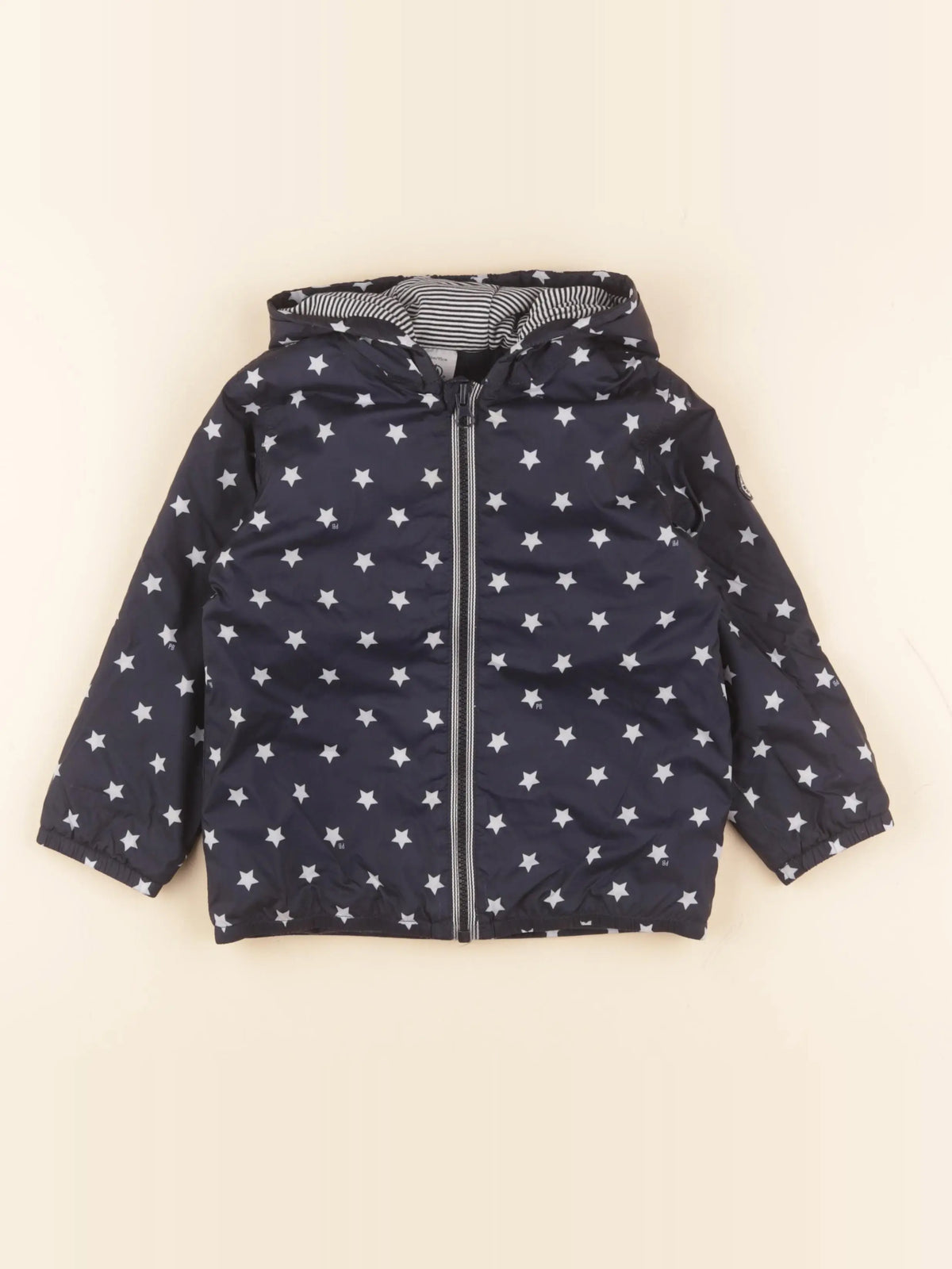 Petit Bateau - coupe-vent bleu - 36 mois