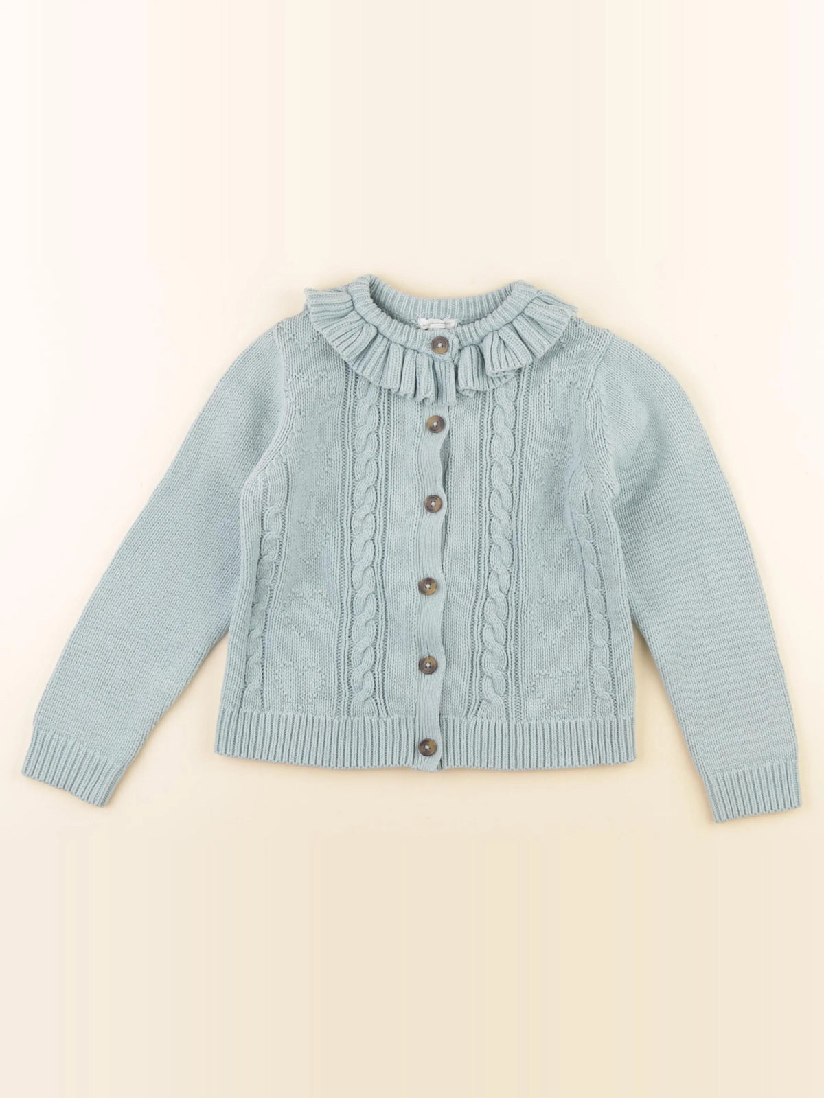 Vertbaudet - gilet bleu - 8 ans