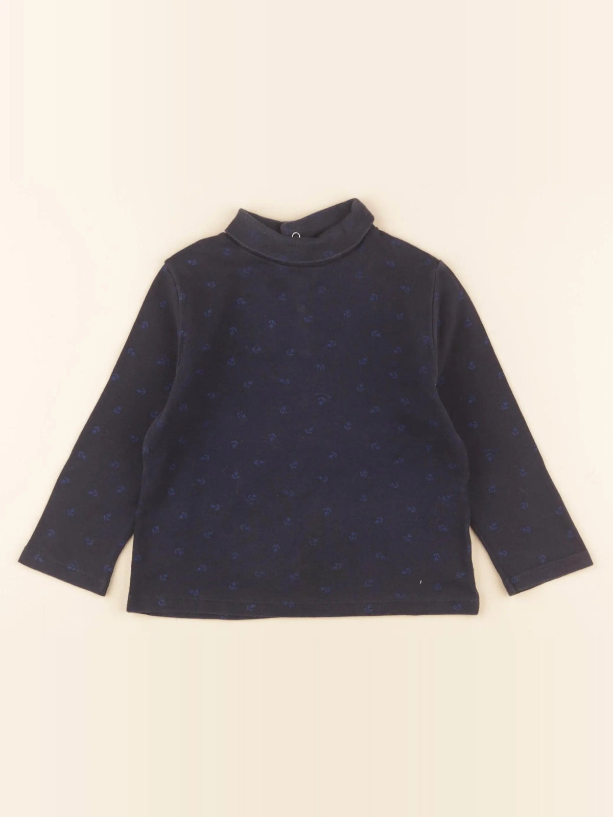 Petit Bateau - sous-pull bleu - 24 mois