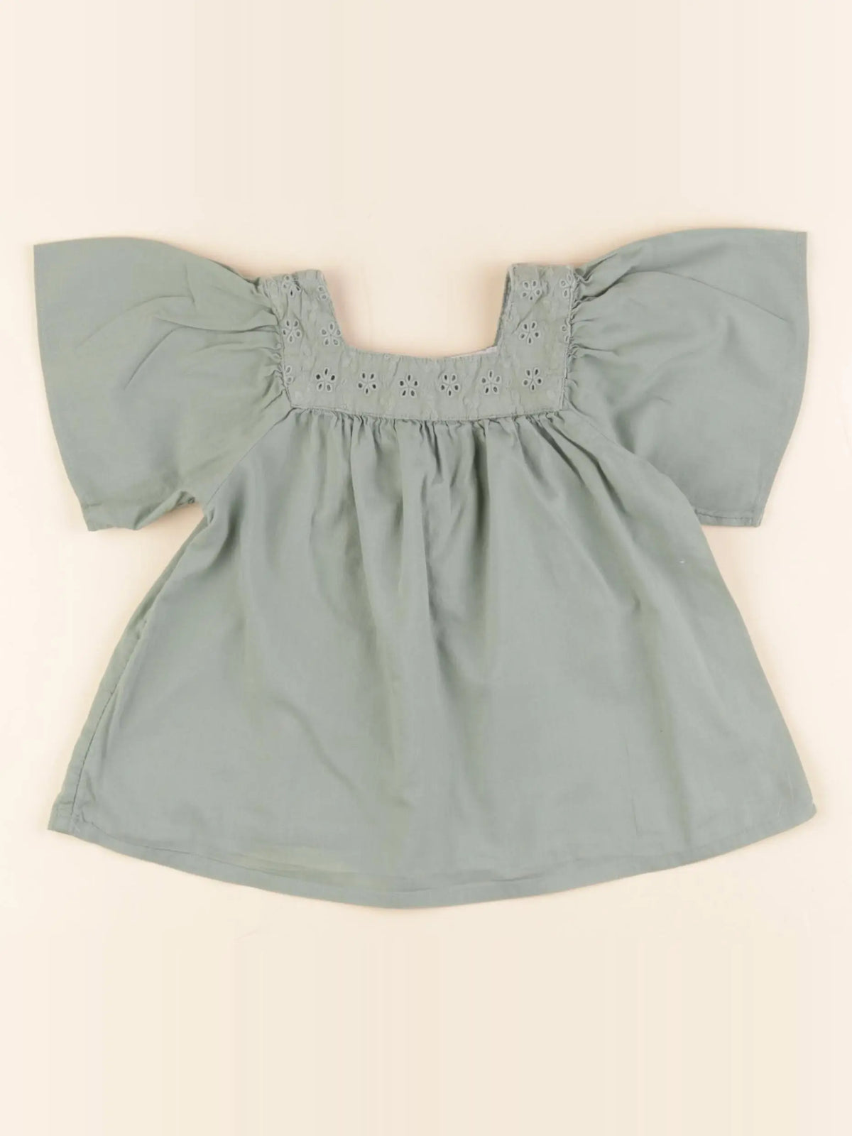 Vertbaudet - blouse vert - 2 ans
