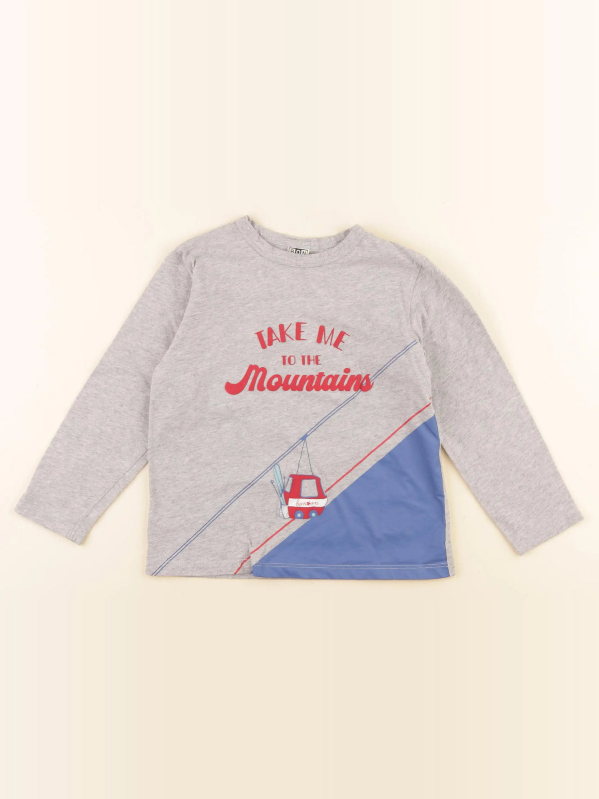 Bonton - tee-shirt gris - 4 ans