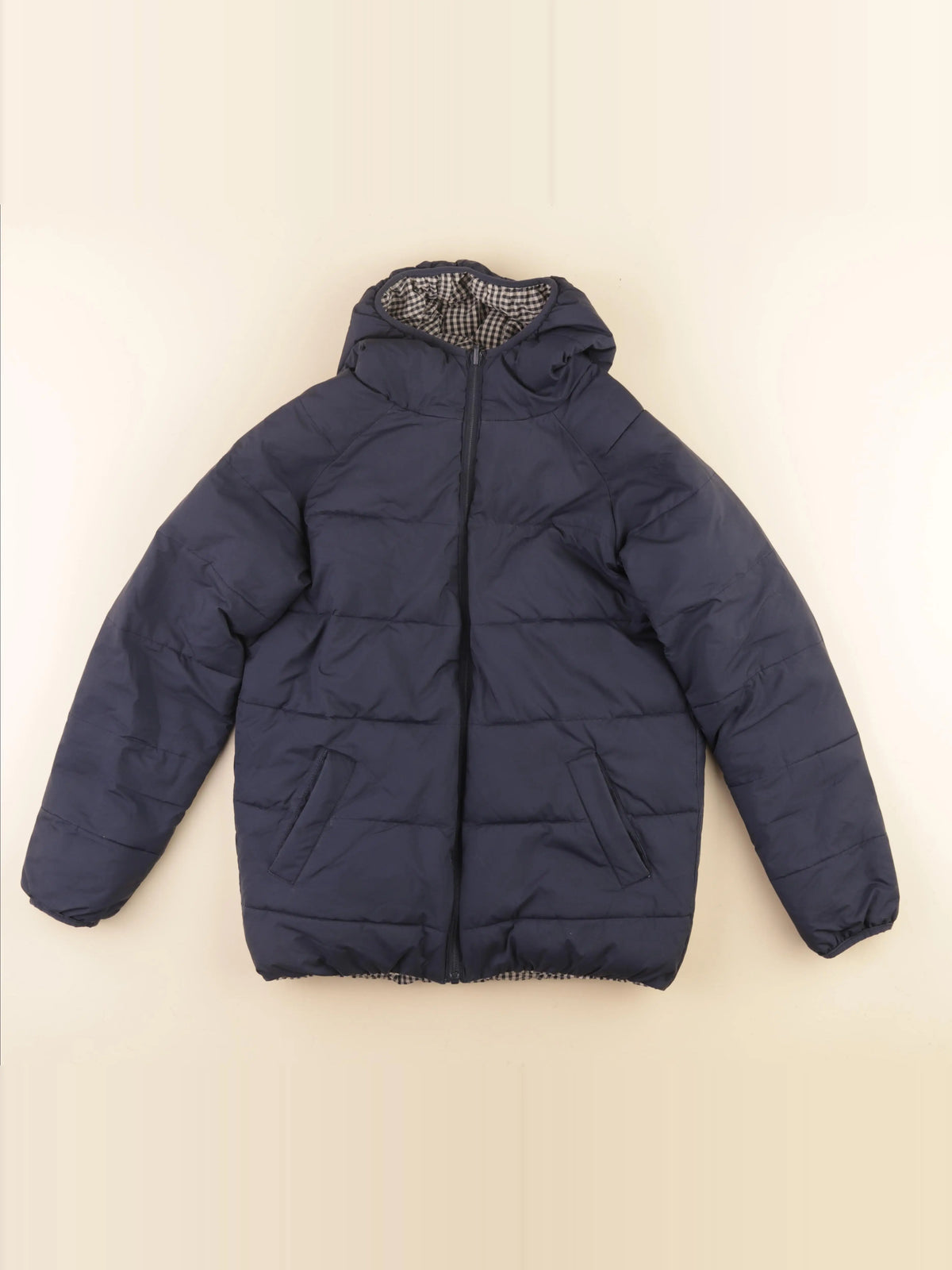 Cyrillus - doudoune réversible bleu - 14 ans