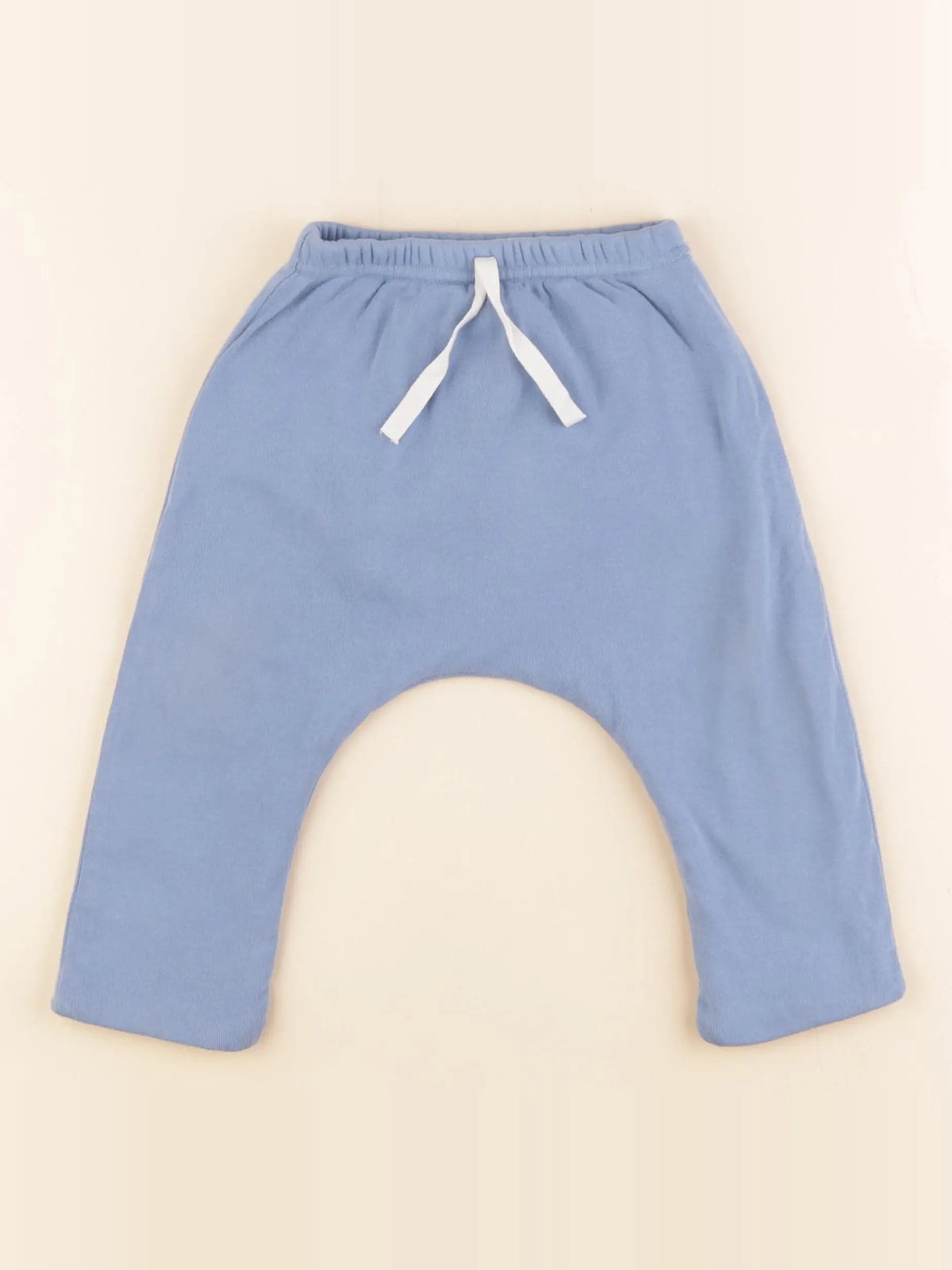 Petit Bateau - sarouel doublé bleu - 12 mois
