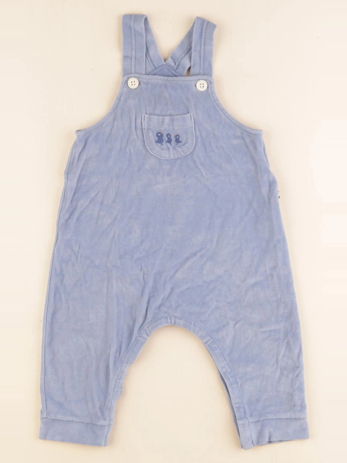 Petit Bateau - salopette bleu - 12 mois