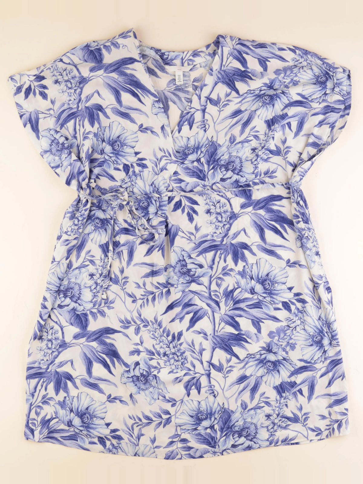 H&M - robe grossesse bleu - s