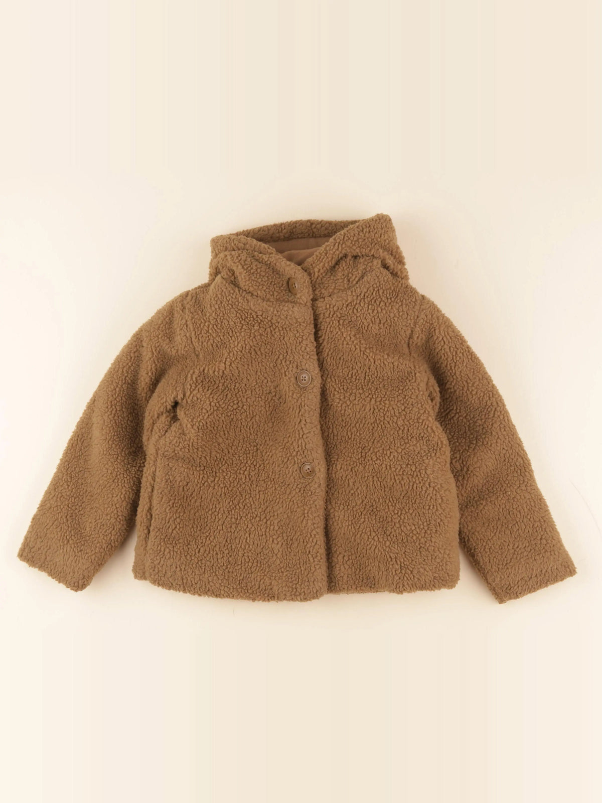 Petit Bateau - veste doublé marron - 5 ans