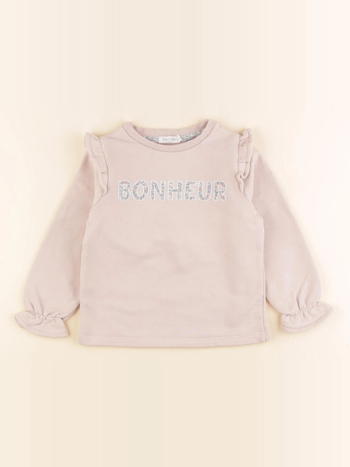 Eden & Victor - sweat rose - 4 ans