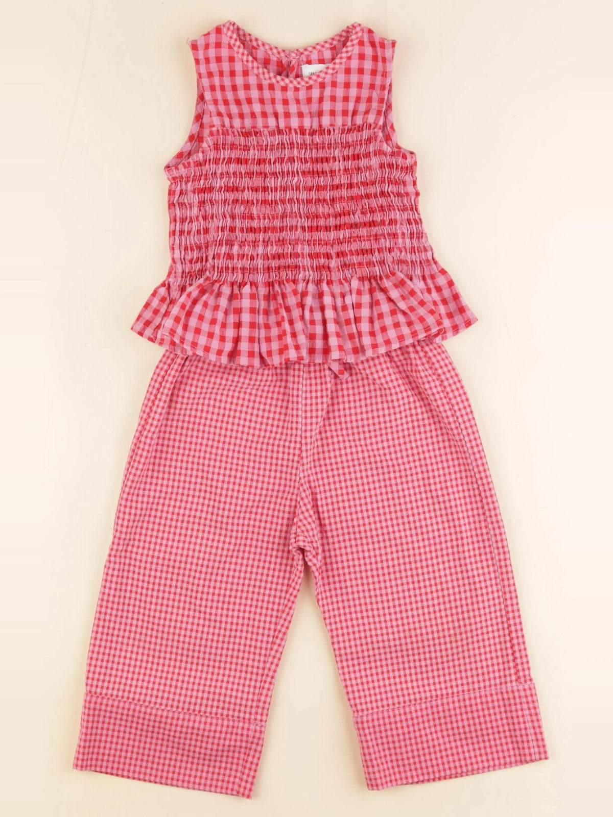 Zara - ensemble rose, rouge - 2 ans