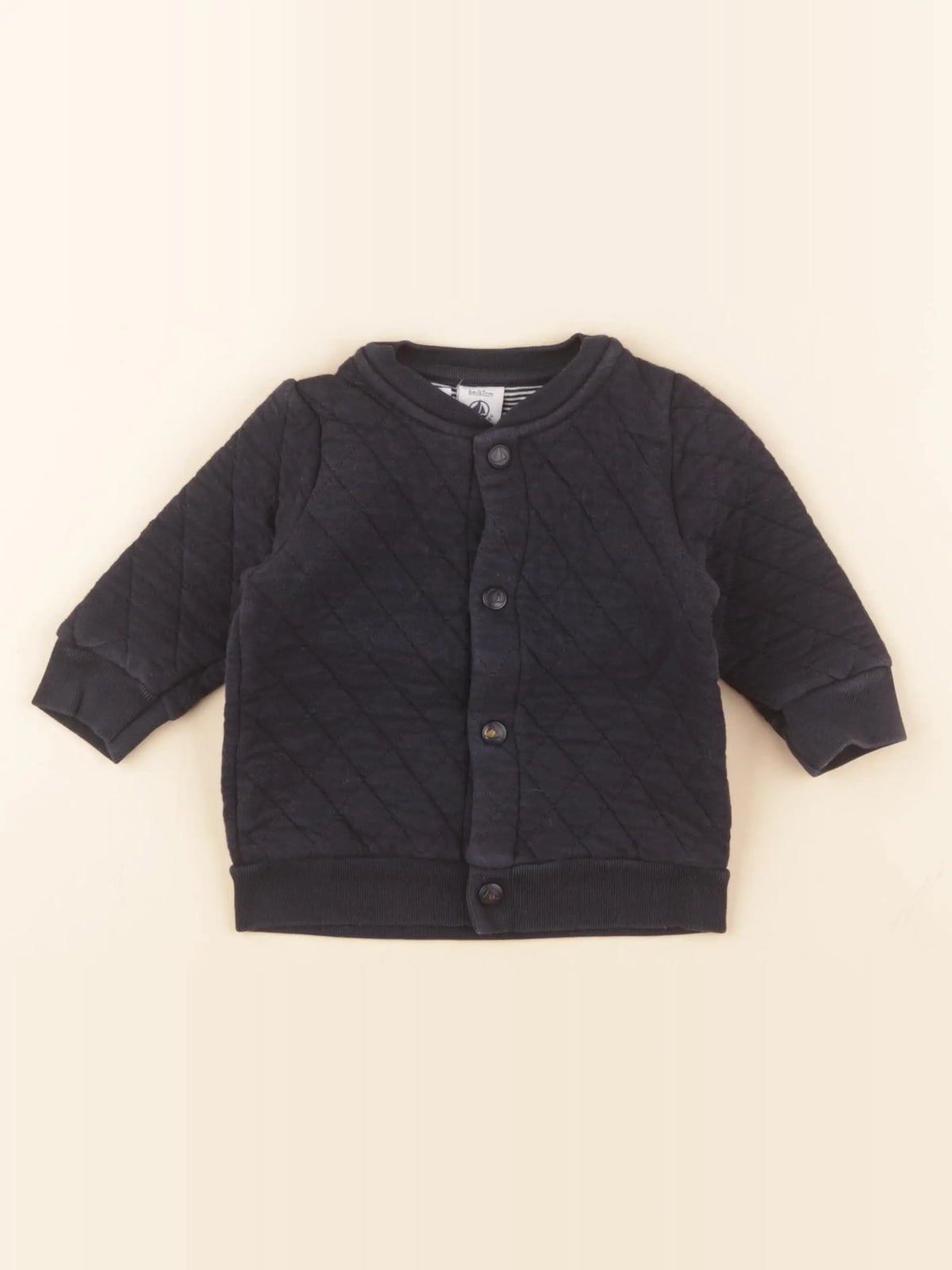 Petit Bateau - veste bleu - 6 mois
