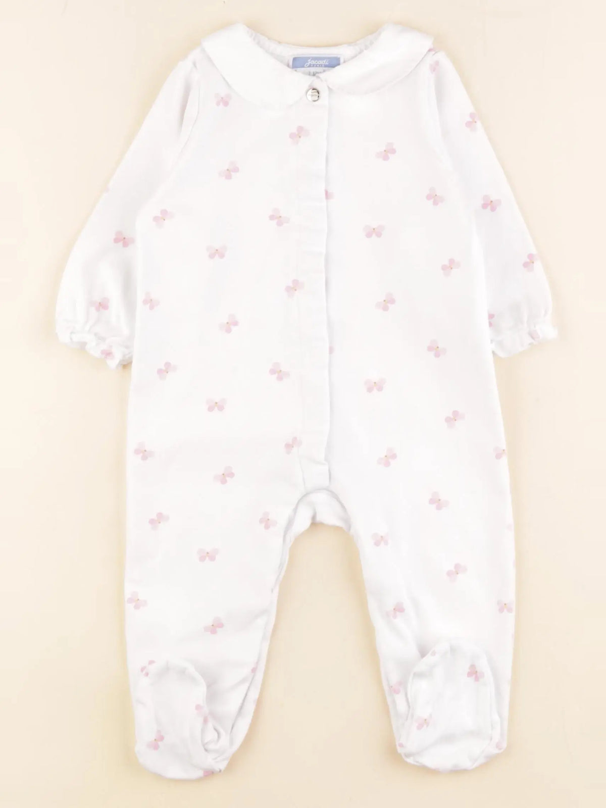 Jacadi - pyjama coton blanc - 12 mois