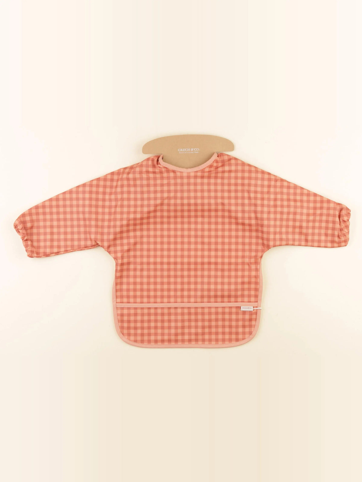 Grech and co - bavoir avec manches rose - 