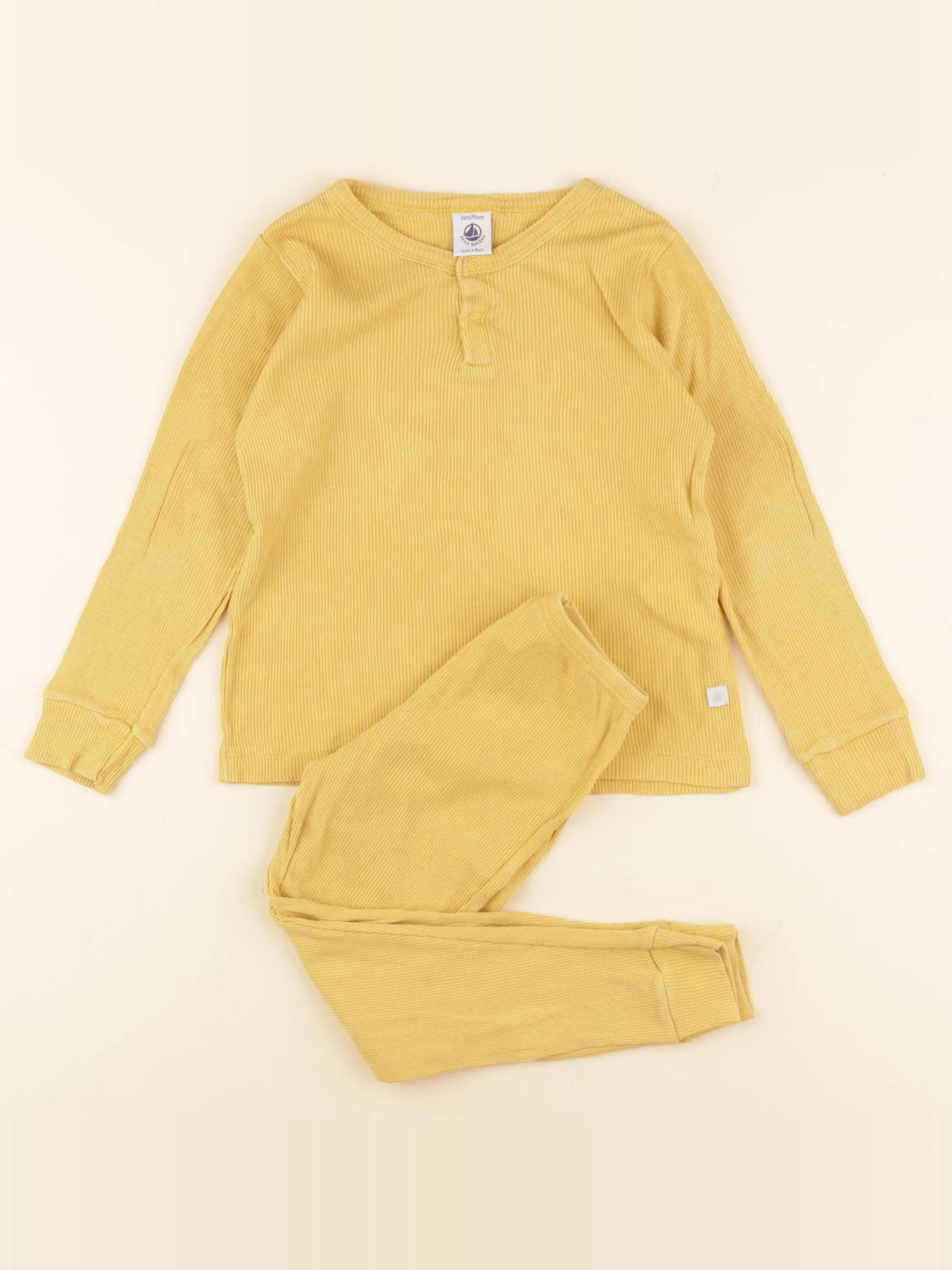Petit Bateau - pyjama coton jaune - 3 ans