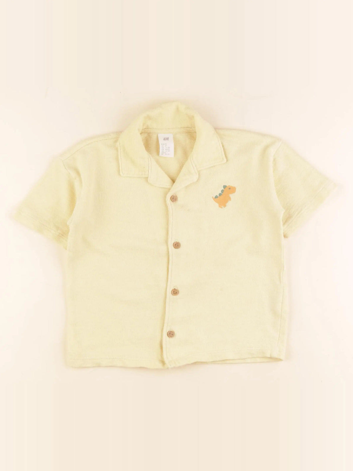 H&M - chemise jaune - 18/24 mois