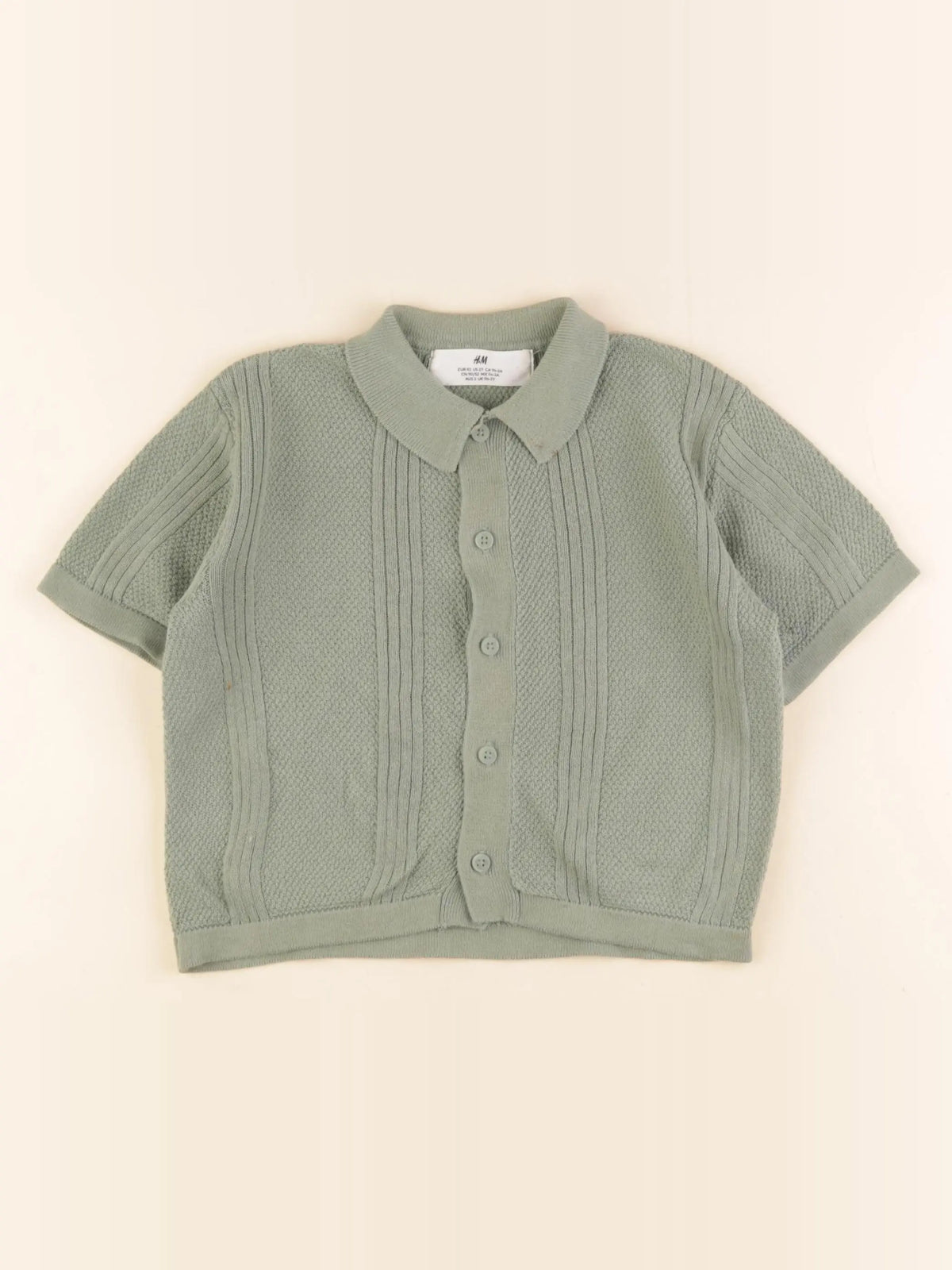 H&M - chemise vert - 18/24 mois