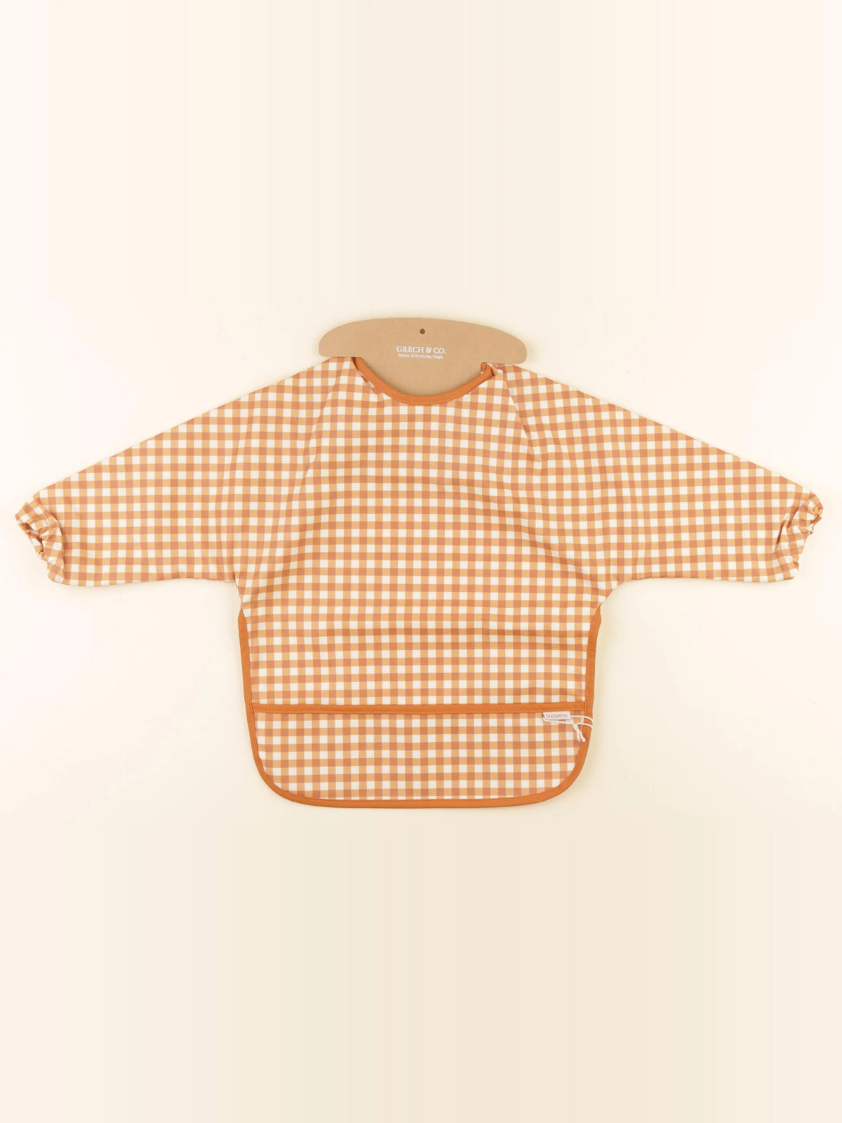 Grech and co - bavoir avec manches - marron - 