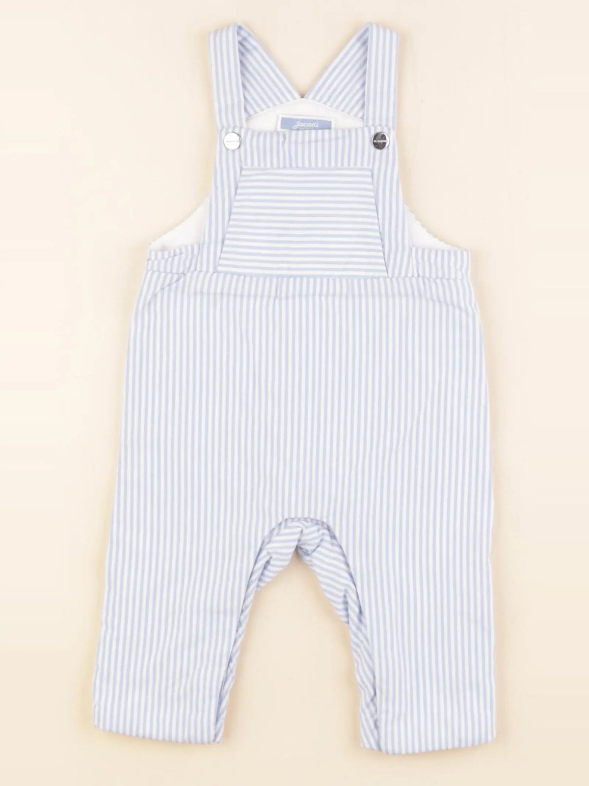 Jacadi - salopette doublé bleu - 6 mois