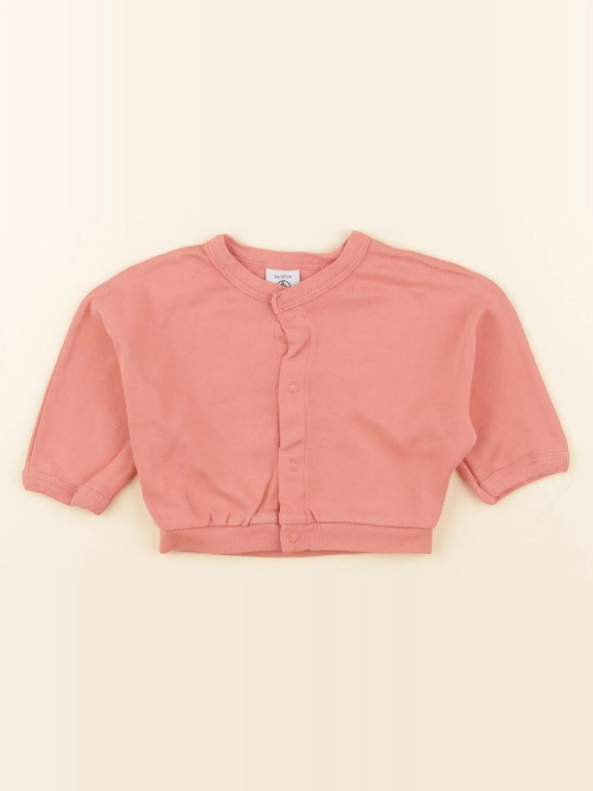Petit Bateau - tee-shirt orange - 3 mois