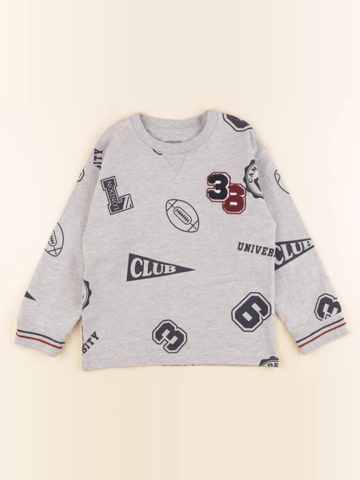 Vertbaudet - tee-shirt gris - 6 ans