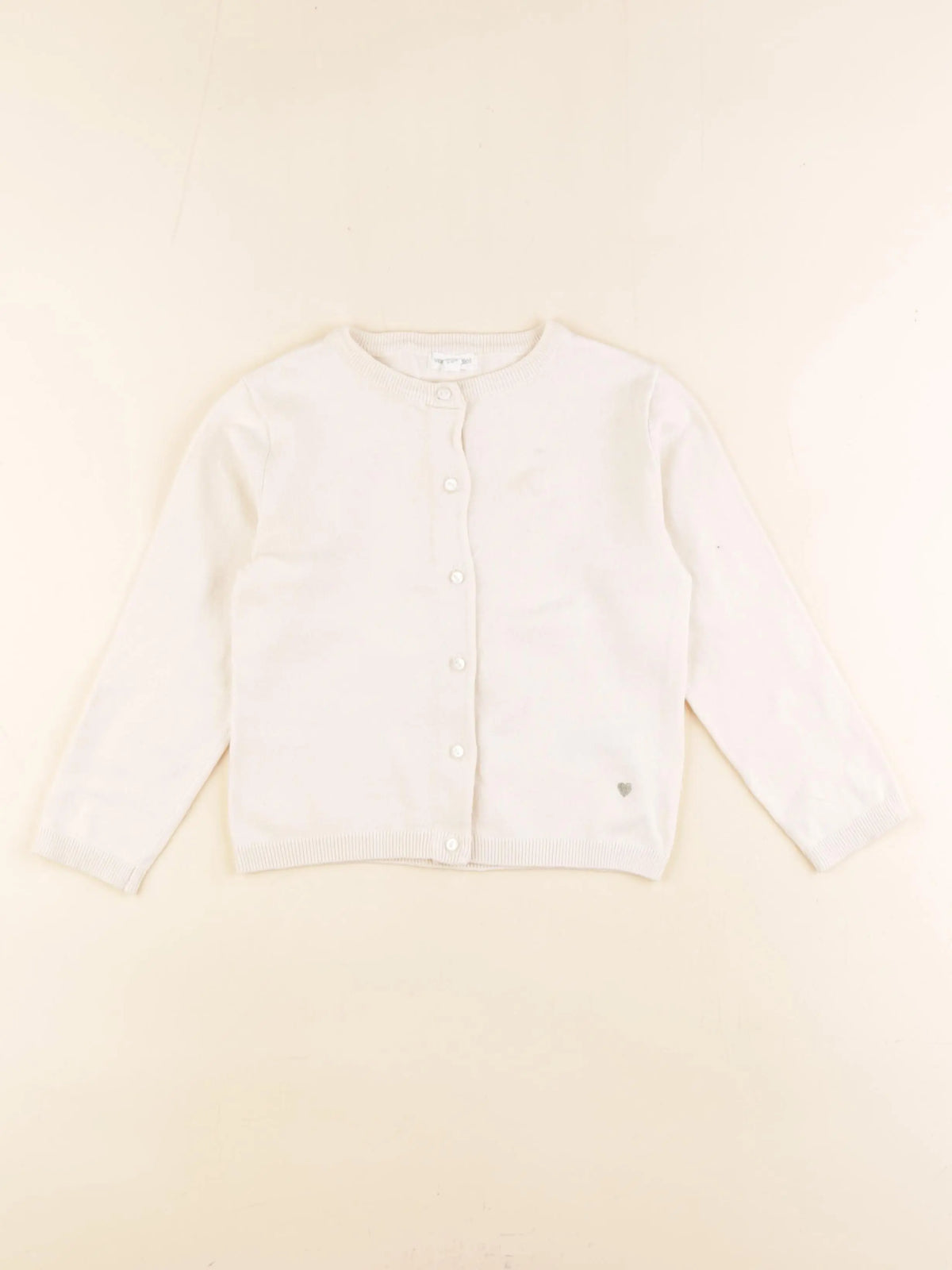 Vertbaudet - gilet beige - 5 ans