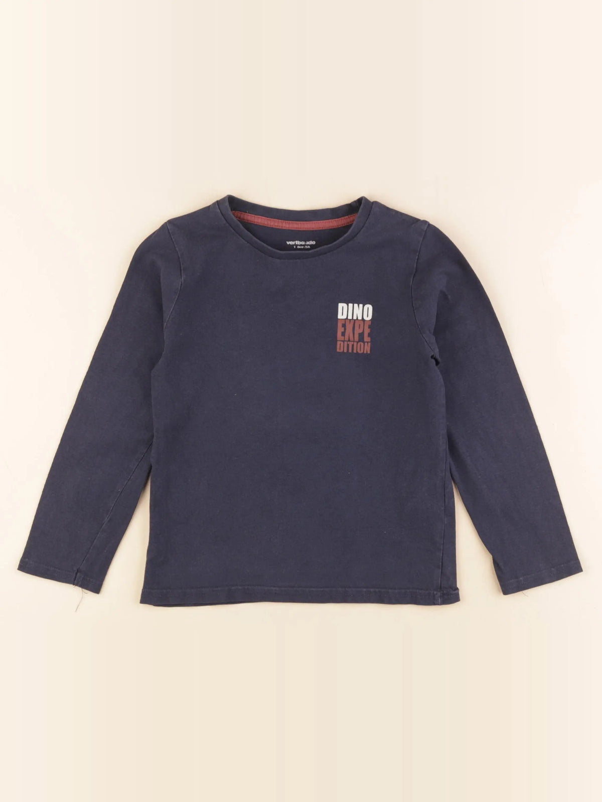 Vertbaudet - tee-shirt bleu - 5 ans
