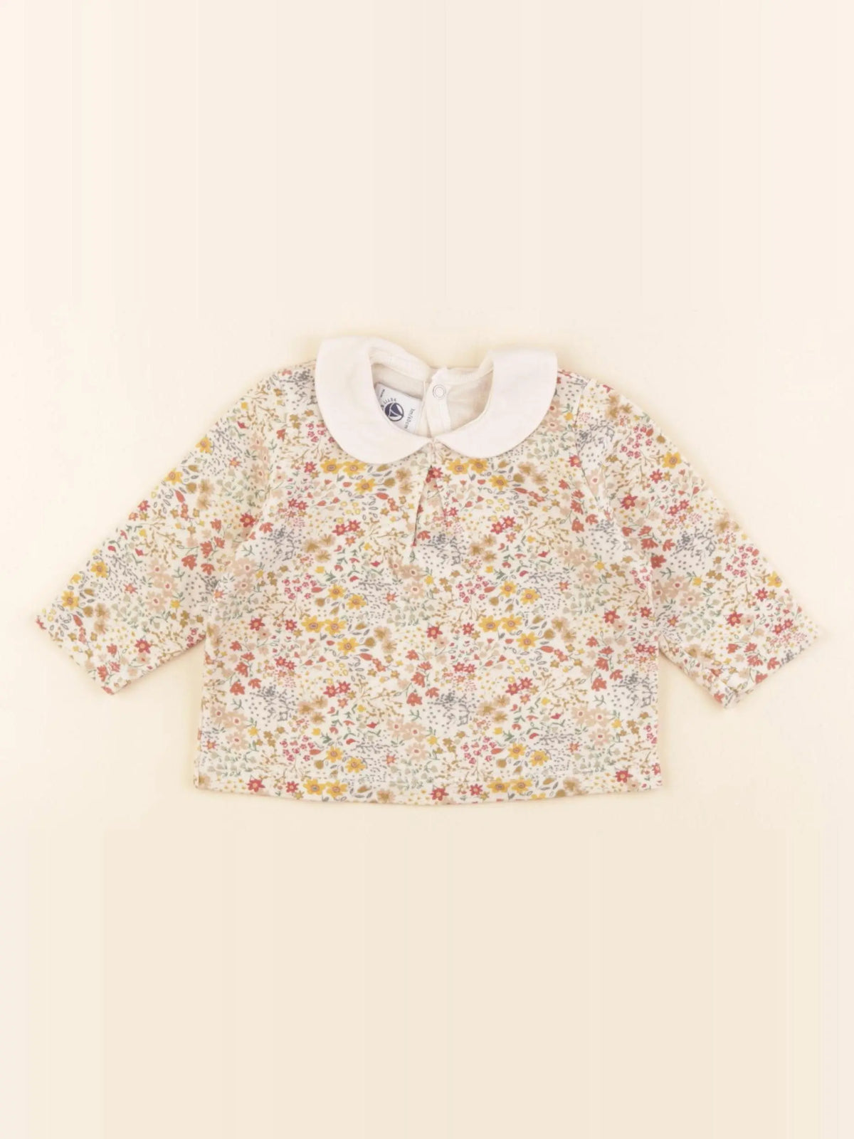 Petit Bateau - tee-shirt beige - 3 mois