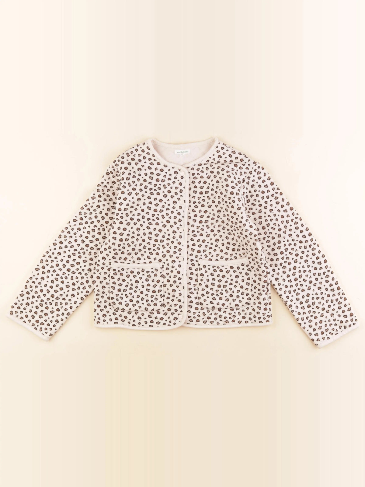 Vertbaudet - sweat beige, marron - 10 ans
