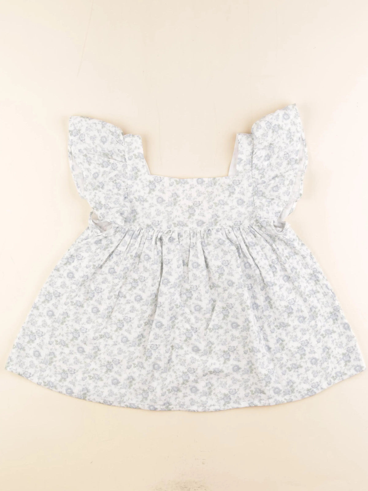 Vertbaudet - blouse blanc, bleu, vert - 10 ans