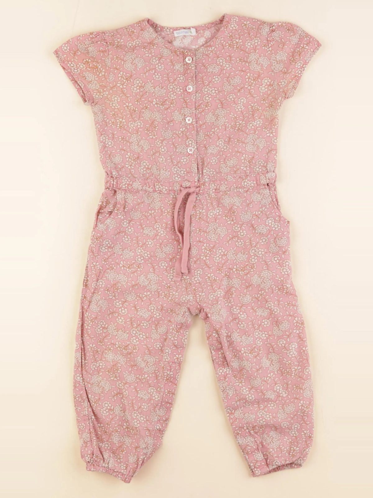 Boutchou - combinaison rose, beige - 18 mois