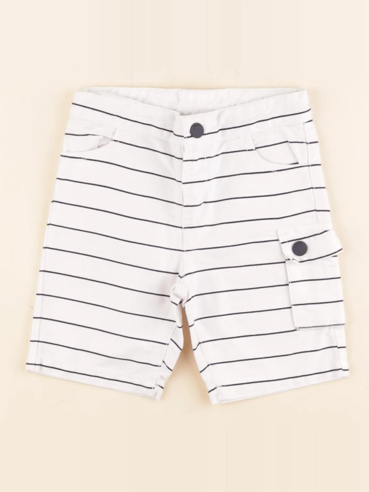 Jacadi - short blanc, bleu - 24 mois