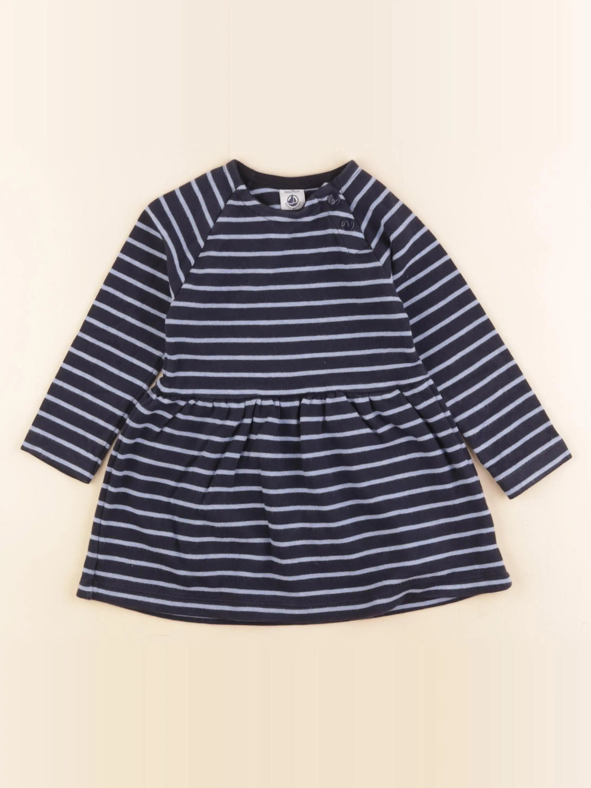Petit Bateau - robe bleu - 3 ans