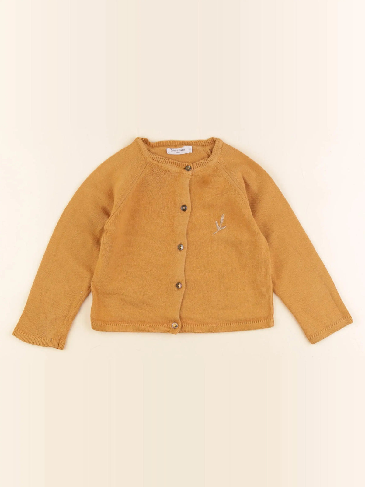 Eden & Victor - gilet jaune - 3 ans
