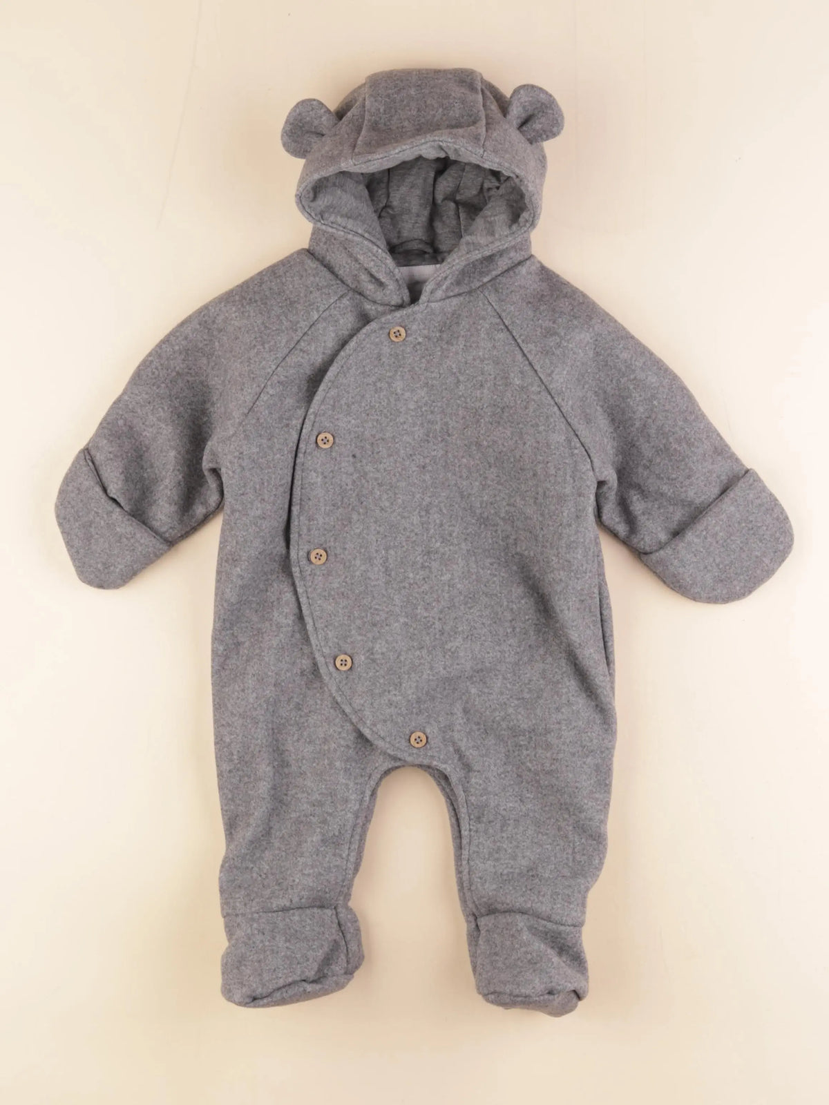 Vertbaudet - combi-pilote gris - 3 mois
