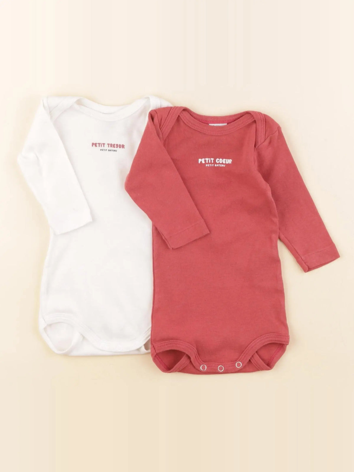 Petit Bateau - lot de 2 bodies en coton multicolore - 3 mois
