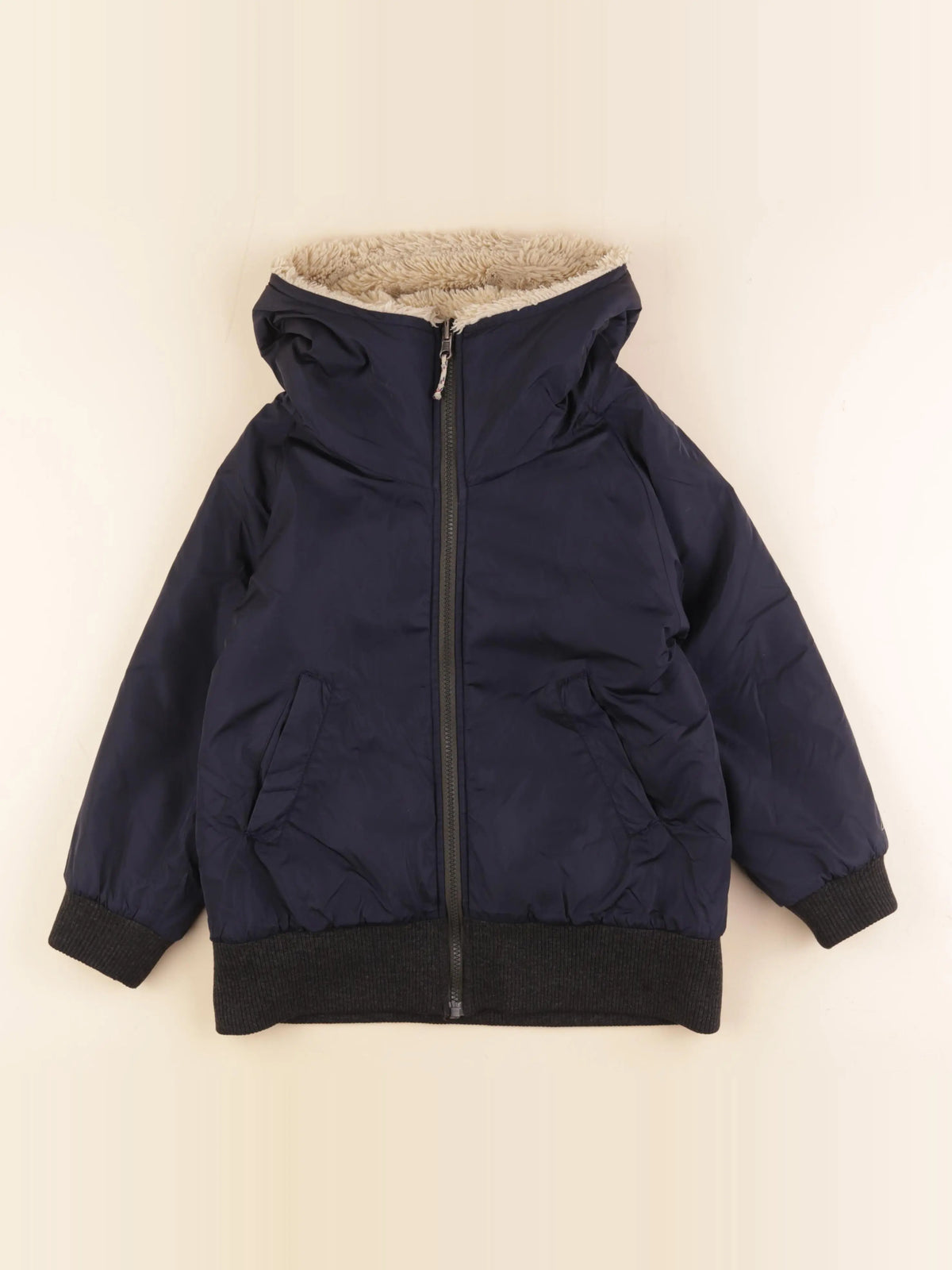 Bellerose - veste réversible bleu - 8 ans