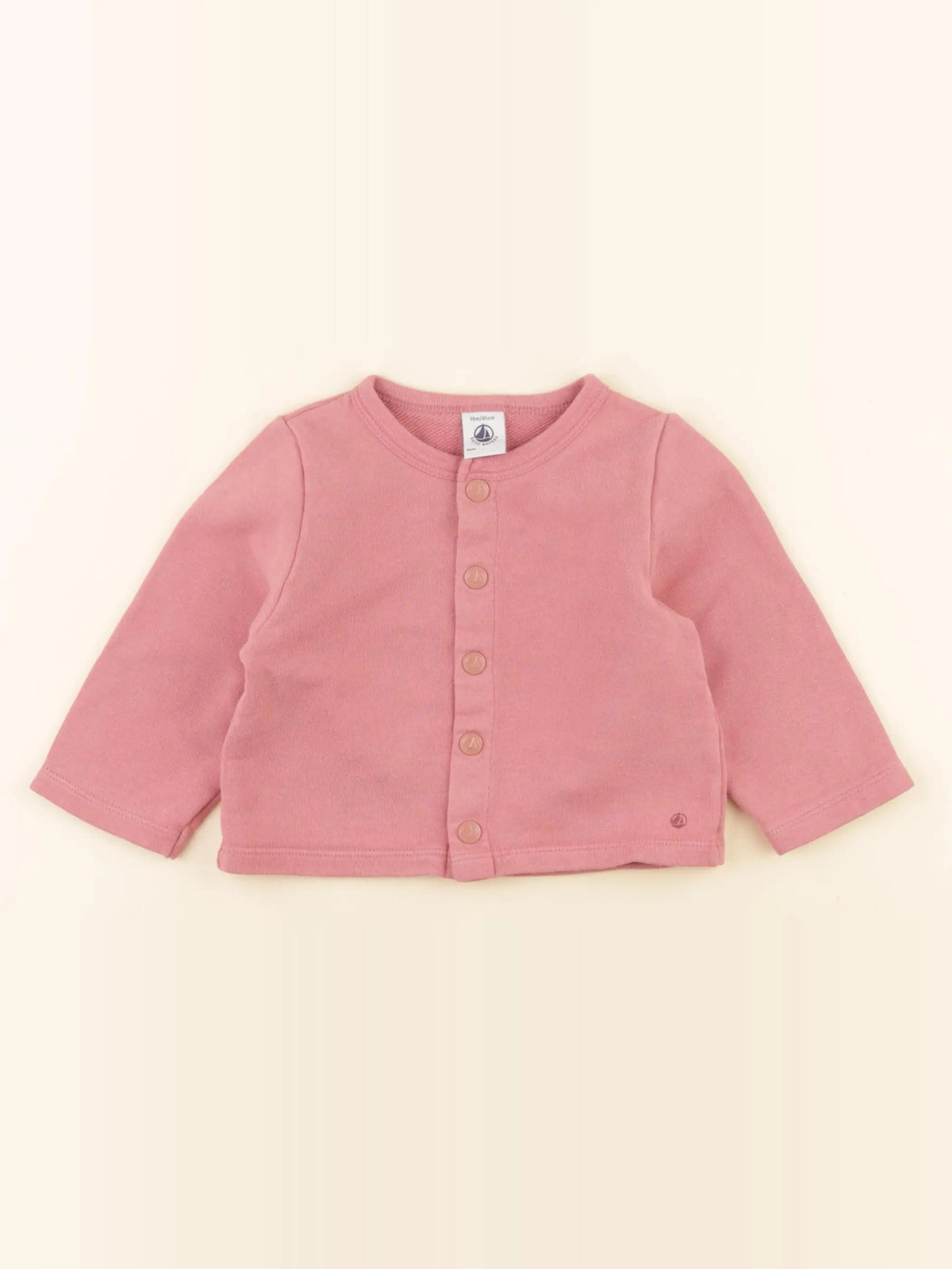 Petit Bateau - sweat rose - 18 mois