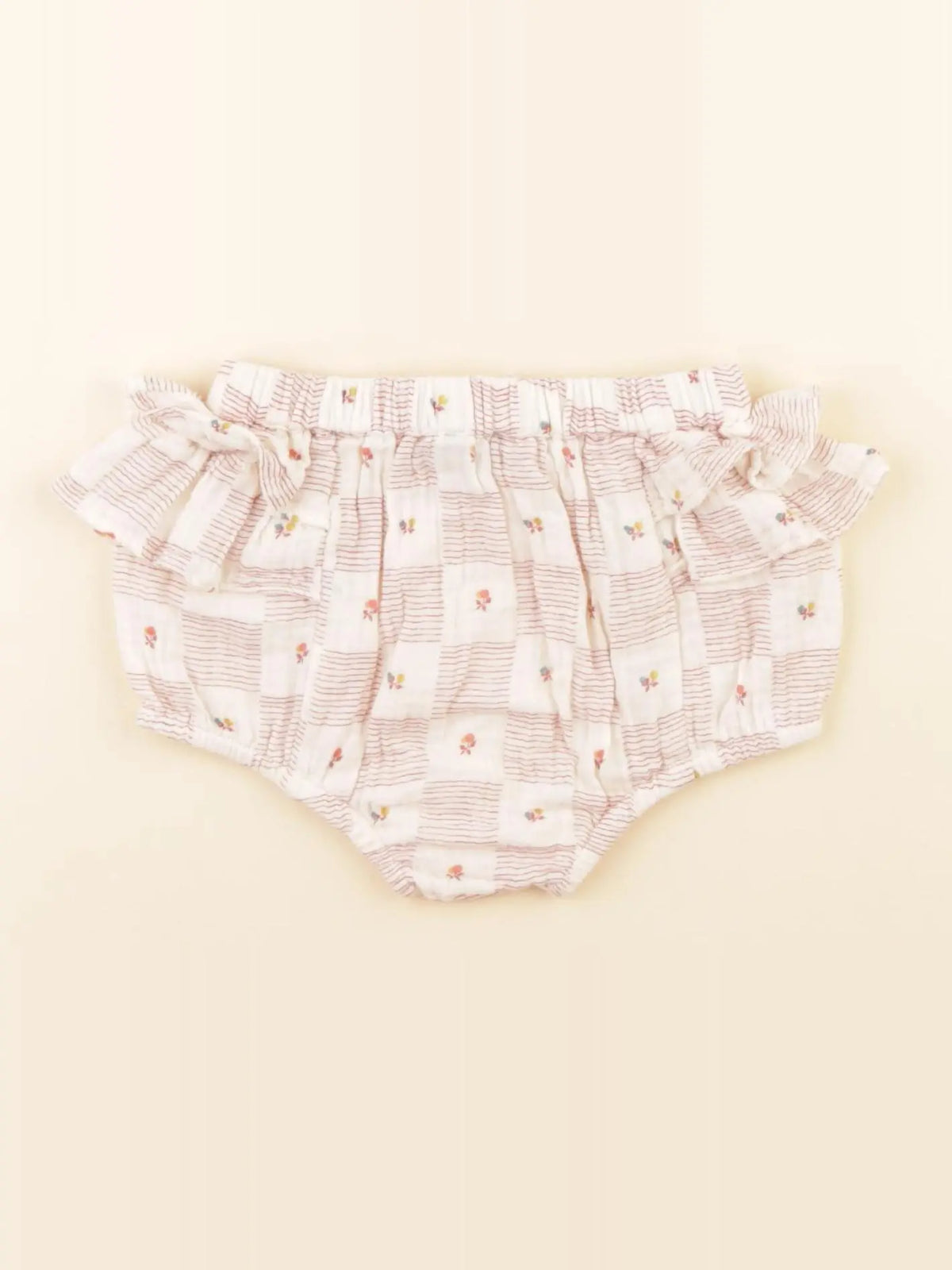 Boutchou - bloomer beige, rouge - 9 mois