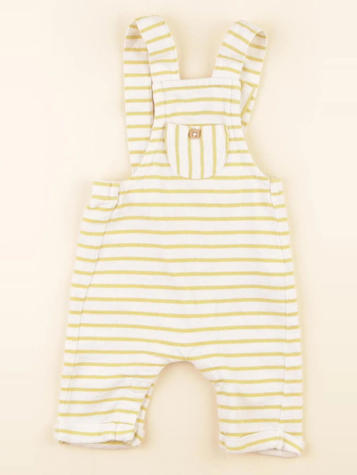 Tape à l'oeil - salopette beige, jaune - 3 mois