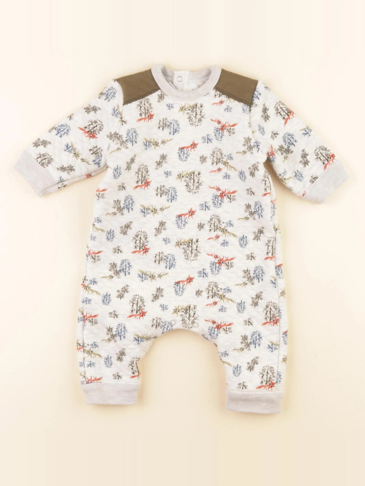 Petit Bateau - combinaison beige - 3 mois