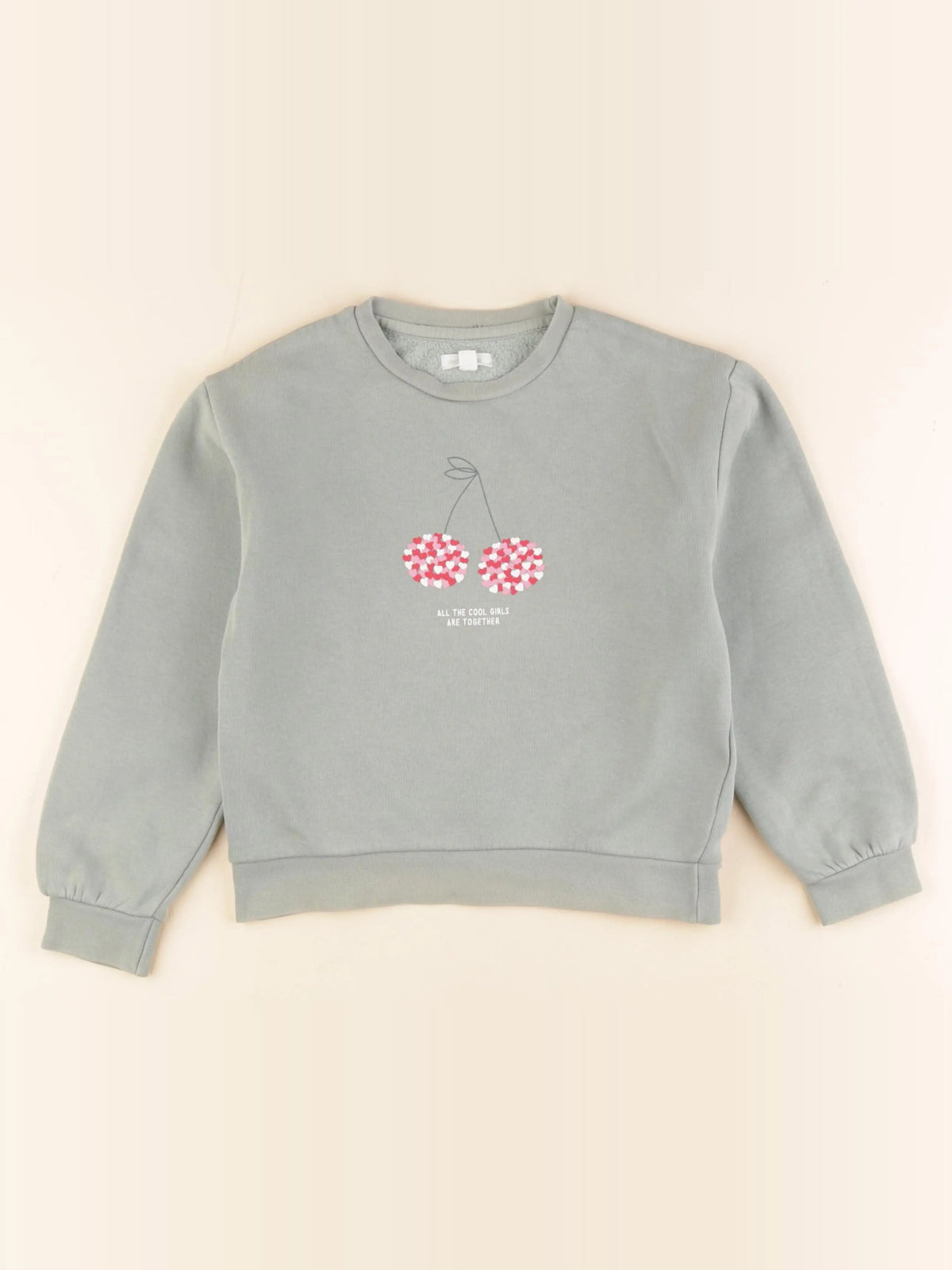 Vertbaudet - sweat vert - 8 ans