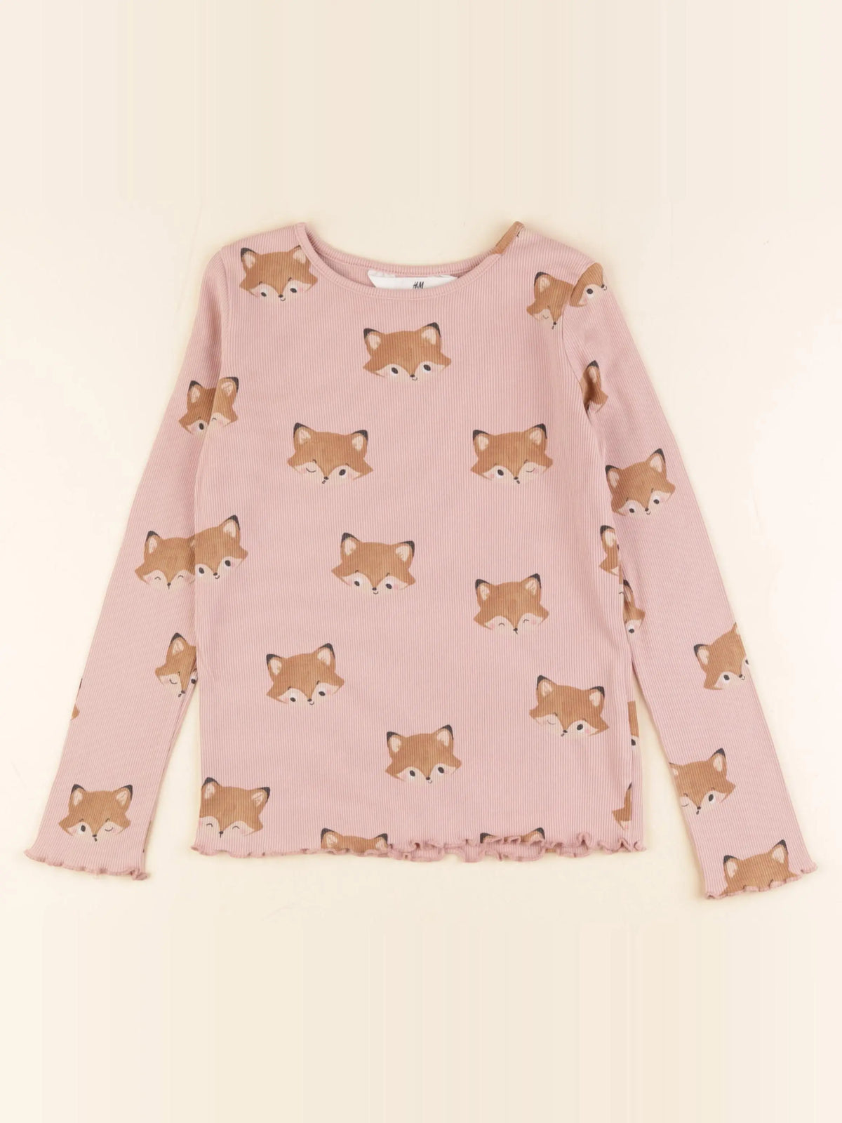 H&M - tee-shirt rose - 6/8 ans