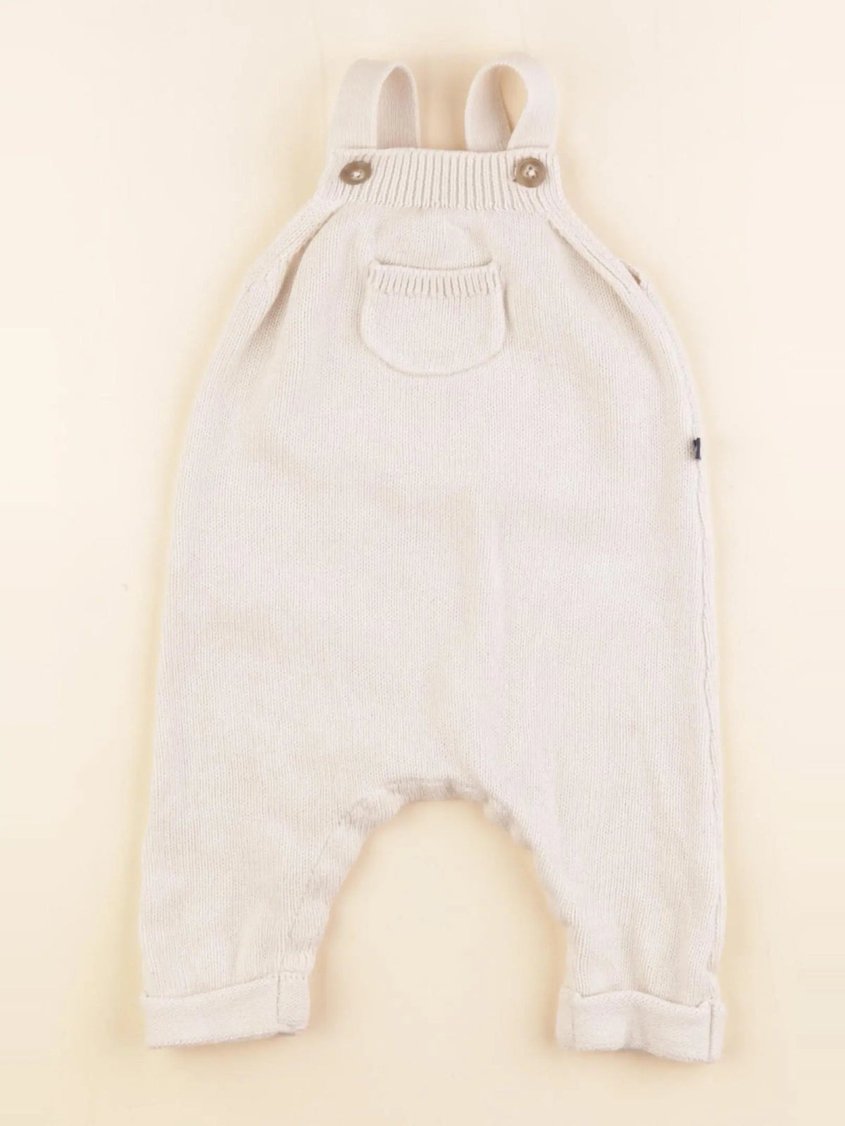 Petit Bateau - salopette beige - 3 mois